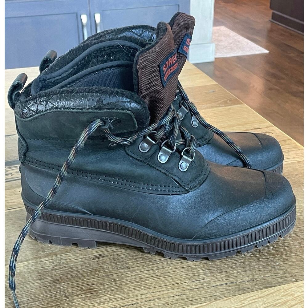 Vintage Sorel Winter Duck Boots Sz 9 Leather Rubber & Liner Kaufman